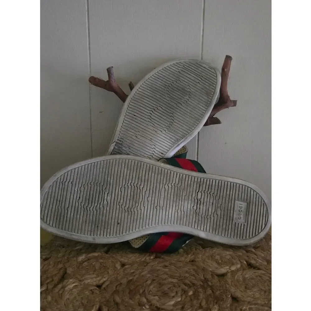 Gucci Web Trimm Thing Flip Flops Pre-Loved - Authentic Size 42